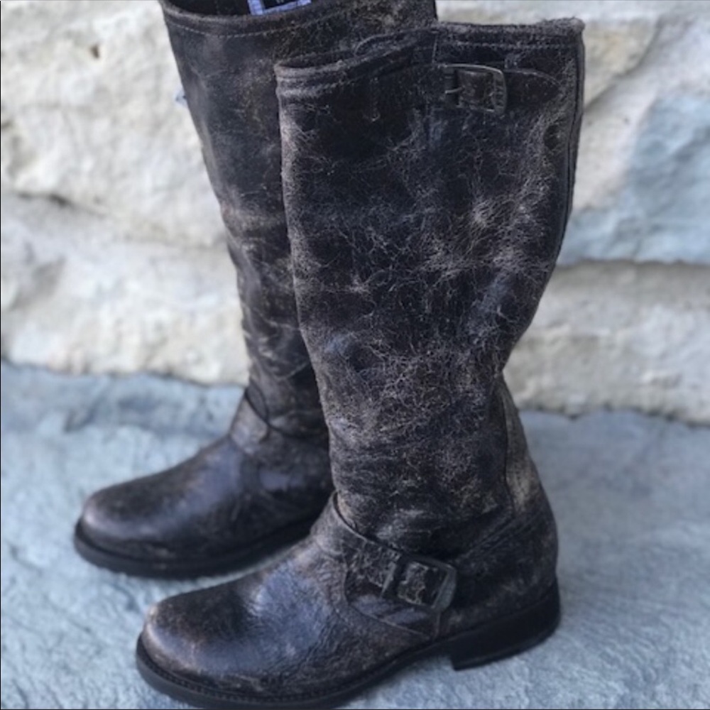 Frye Veronica Chocolate glazed boots